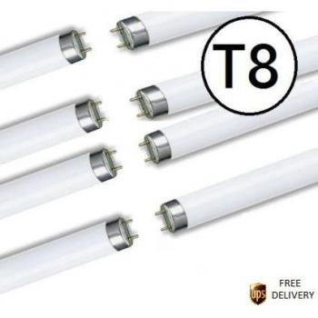10× T8 36W 4‑ft Warm White Fluorescent Tube Set