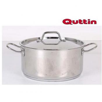 Casserva in acciaio inox Quttin con coperchio