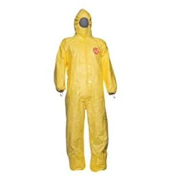 Combinaison Tychem 2000C « Coverguard » anti-acide, couleur jaune – Lot de 25