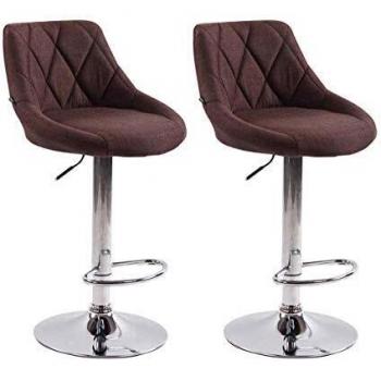 Lot de 2 Chaises de Bar Ergonomiques Lazio