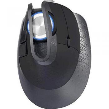 Schwarze Renkforce M618X Funkmaus mit Laser, USB & Bluetooth® – LED‑Beleuchtung
