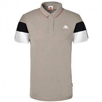 Polo Kappa Iselin Homme 2XL Gris/Noir