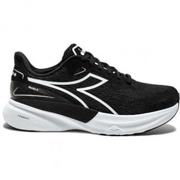 Schwarz: Diadora Nucleo 2 Herrenlaufschuhe 7,5