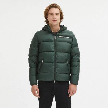 Centogrammi Mens Green Hooded Jacket