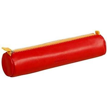 Rundes Organisationsetui 21,5xØ5cm Mohnrot