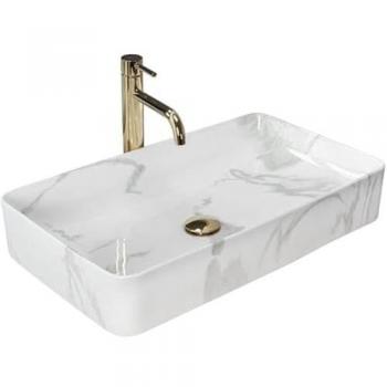 Denis Countertop Basin in Shiny Marble