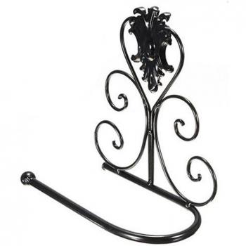 Black, White, Bronze Vintage Iron Toilet Paper Holder