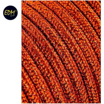 Cable Textil EDM 2×0,75 mm Marrón 5 m