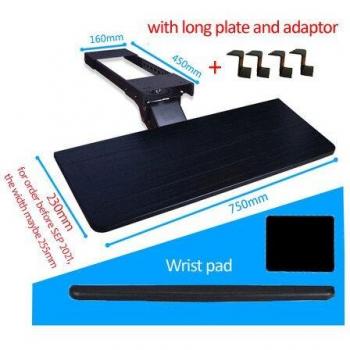 DL-DA4 Keyboard Plate Mount with Tilt and Mouse Pad Support