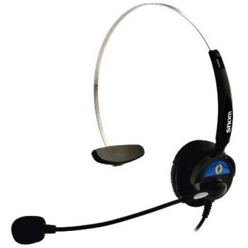 Snom: auriculares monoaurales para teléfono (HS-MM2, color negro, cableados, snom 320/360/370)