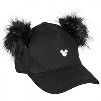 Gorra de Visera Curva con Pompón de Mickey Mouse