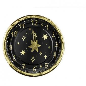 Papírový talířek na Vánoc – Silvestr, 18 cm