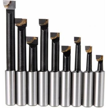 Set de Perforadoras de Aleación YO-9Pcs para Torno