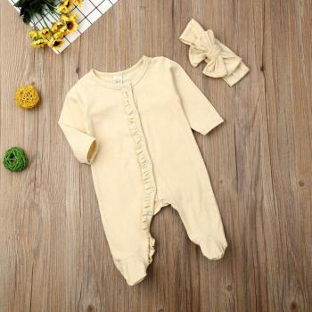 Ropa para niño y niña, mono de manga larga