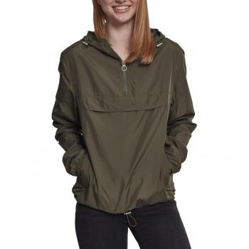 Urban Classics Women's Plus Size Basic Pull Over Jacket