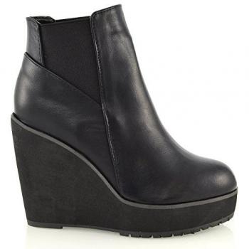 High‑Platform Roweena Heel Boots for Women – Black, 4