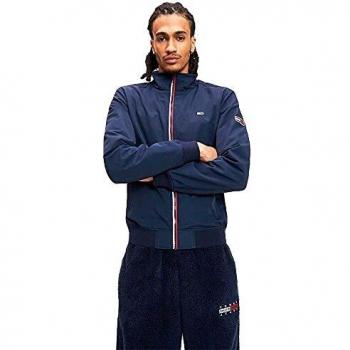Tommy Jeans Tjm Essential Bomber Jacket Giacca Sportiva, Blu (Blue Cbk), Small Uomo