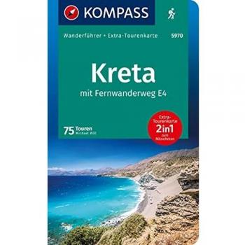 KOMPASS Wanderführer Kreta mit Weitwanderweg E4: Wanderführer mit Extra-Tourenkarte 1:50000