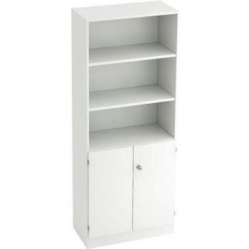 Mcbuero.de Regal 5 OH 2 OH 80x42x200,4cm Türen Sockelblende Griff SG W