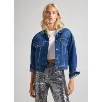Pepe Jeans Women's Turner Sparkle Denim Jacket
