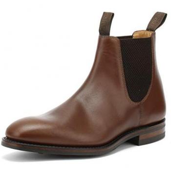 Loake Men's Chatsworth Brown Leather Chelsea Boots