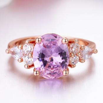 Huitan Anillo de Dedicación Rosa