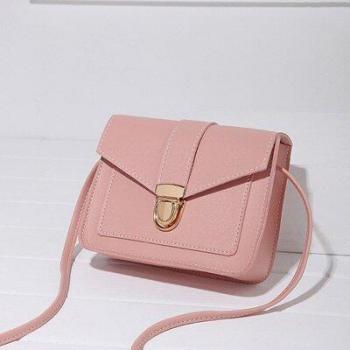 Yellow PU Leather Mini Bag for Women