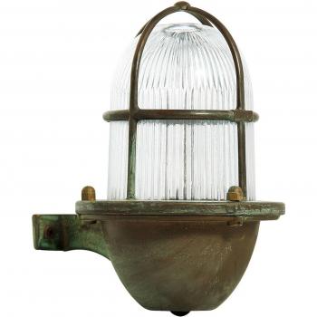 Antike Kupfer-Wandleuchte Ocean