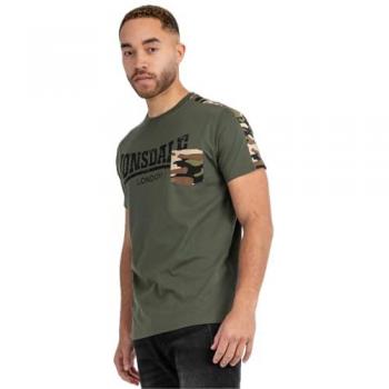 Lonsdale London HUXTER Olive Short Sleeve T-Shirt