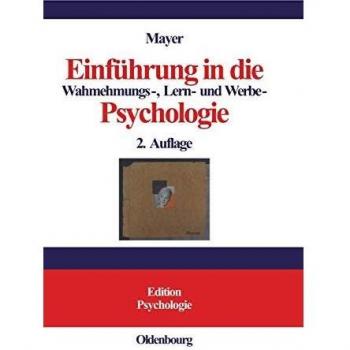 Mayer, Horst Otto Einführung In Die Wahrnehmungs-, Lern