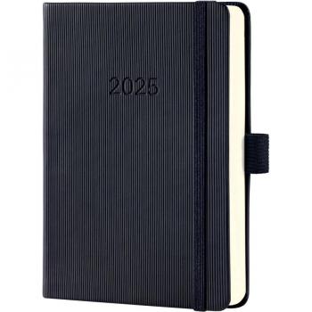 Conceptum Diary 2025 Black A5 Day Per Page Hardcover