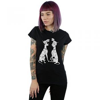 Family 101 Dalmatians Cotton T-Shirt, Black, Women’s