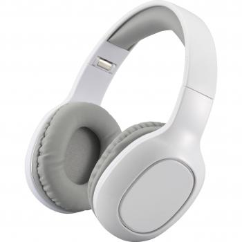 OHM Wireless Stereo Earphones – 5.3mm Jack, Built‑in Microphone for Calls (White)