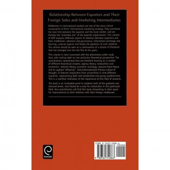 Relationship Between Exporters and Their Foreign Sales and Marketing Intermediaries