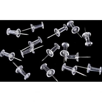 High 40 Pcs Transparent Map Pins