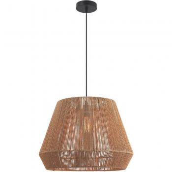 Xanthi Wire Pendant Lamp E27 Max 40W Paper Rope Brown