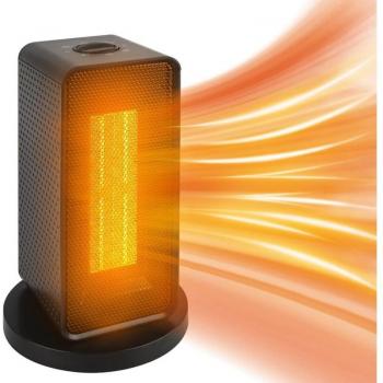 Cyslmuk Portable 1200W PTC Heater – 3-Speed, Thermostat & Swing Function