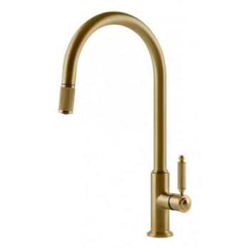 Miscelatore Lavello Venti20 Gold Brushed 60622-716 con Doccetta Estraibile