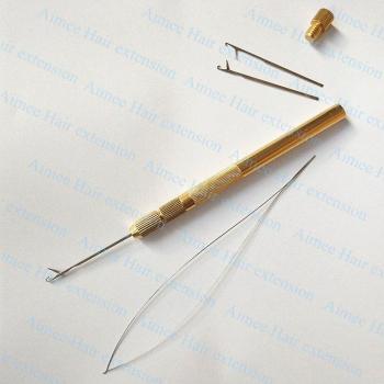 Gold Handle Wig Making Needle