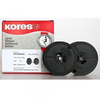 Schreibmaschinen Tinteband Kores – Schwarze Nylonstärke