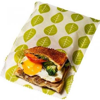 Packs de 2 Sacs à Sandwich et Snack Vegan en Cire Verte