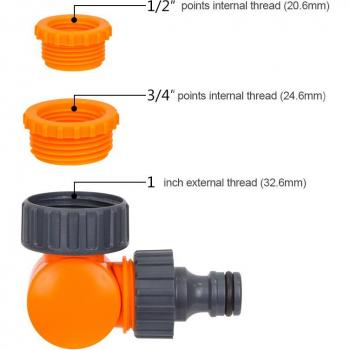 Schnellverbinder Wasserhahn-Splitter für Bewässerung 1/2 Zoll 3/4 Zoll