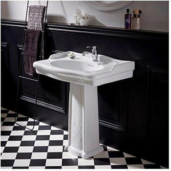 Lavabo Colonne Style Rétro 80 cm