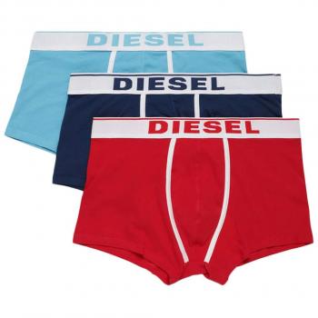 Boxers Diesel UMBX-DAMIENTHREEPACK Homme, MULTICOLORE (CHINESE RED/ESTATE BLUE/SKY), XXL (Lot de 3)