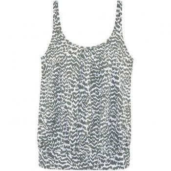 Lascana Tankini-Oberteil für Damen, Oliv bedruckt