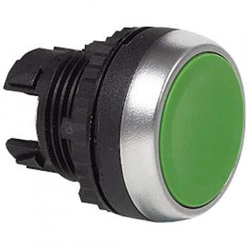 BACO Chrome-Plated Green Pushbutton Front Ring, 1 pc, Model L21AA82