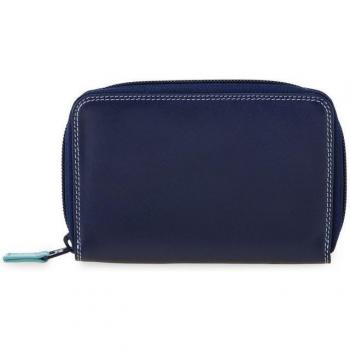 Mywalit 14 cm Leather Wallet in Blue