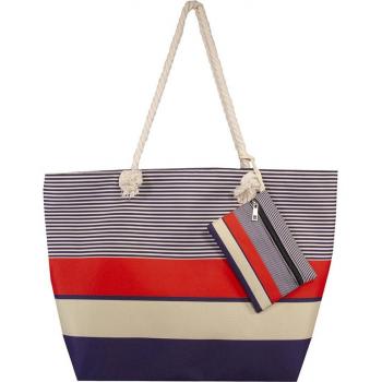 Bolso Grande de Playa con Cremallera y Monedero