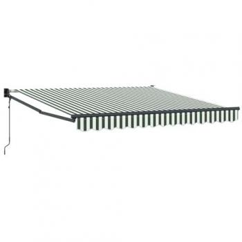 Tente extérieure rayée verts & blancs 3 × 2,5 m en polyester