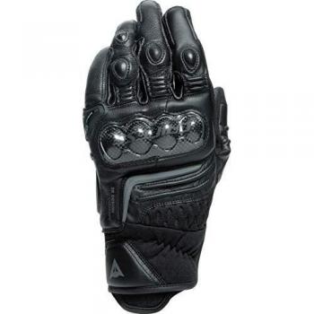 Dainese Kurzleder-Textil Handschuhe Carbon 3 – Schwarz M